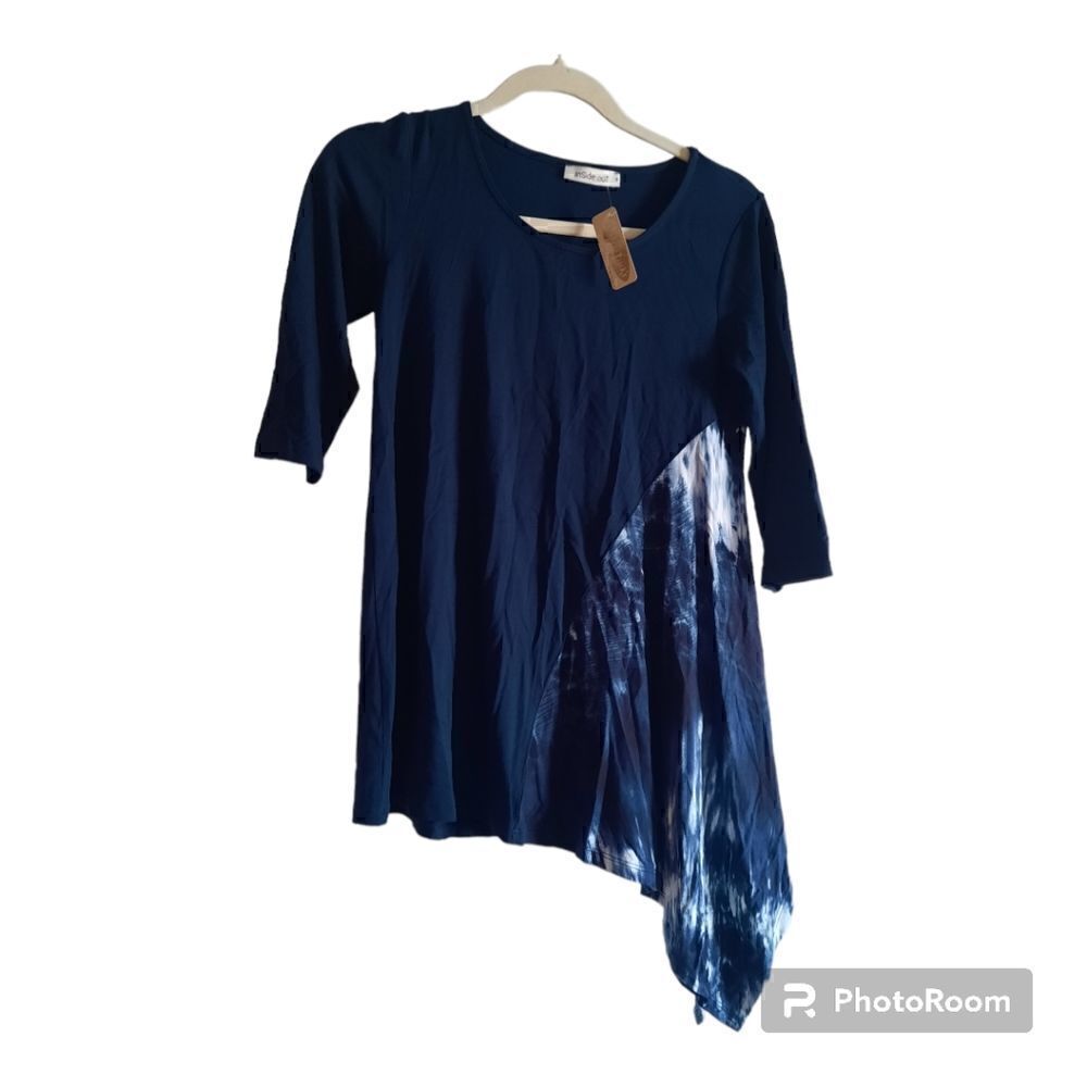 Inside Out Ella Asymmetrical Hem Tunic Top